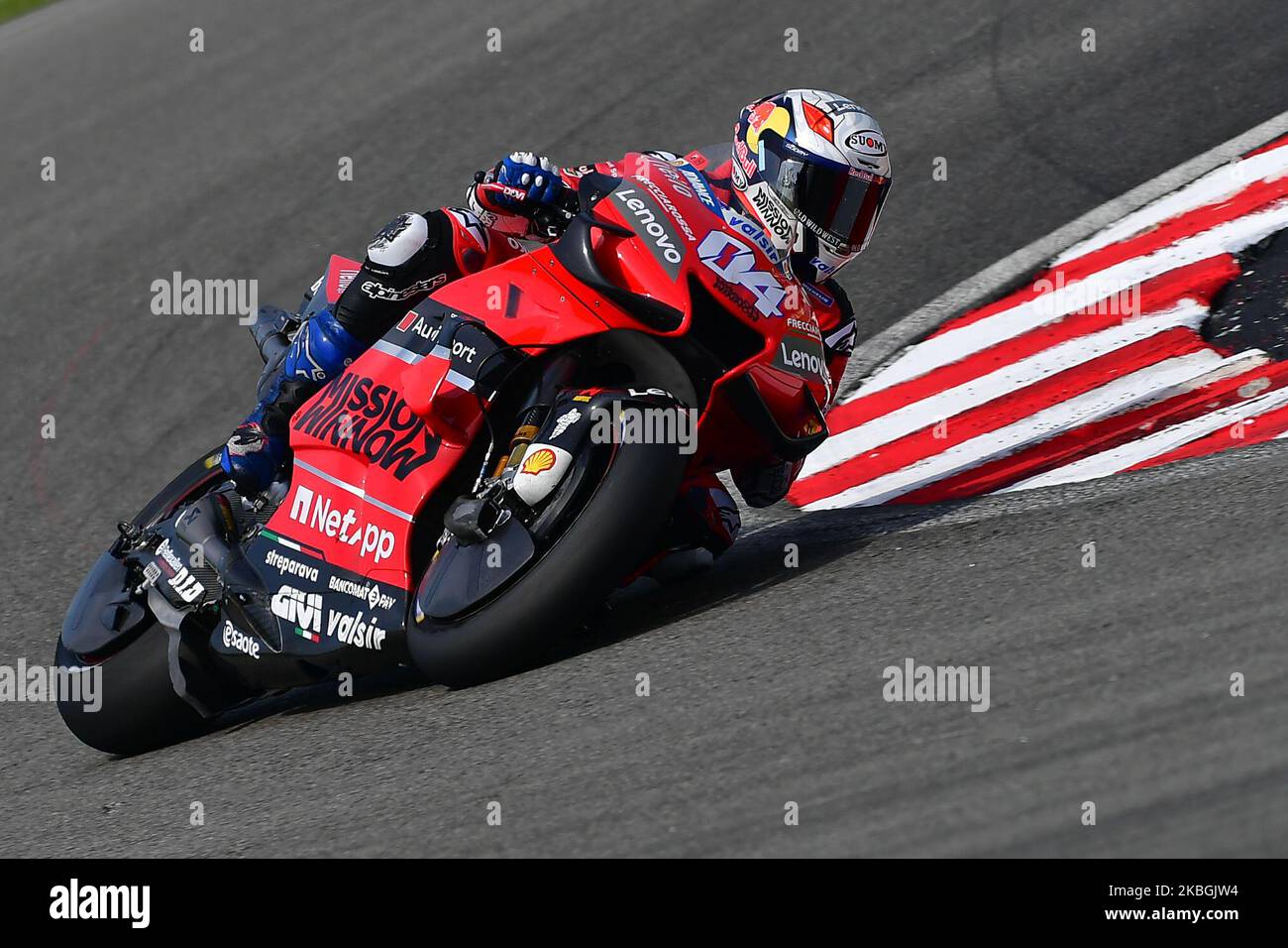 Andrea Dovizioso (ITA) del Ducati Team durante la terza giornata del test ufficiale MotoGP Sepang 2020 al circuito Internazionale di Sepang il 9 febbraio 2020 a Sepang, Selangor, Malesia. (Foto di Muhammad Amir Abidin/NurPhoto) Foto Stock