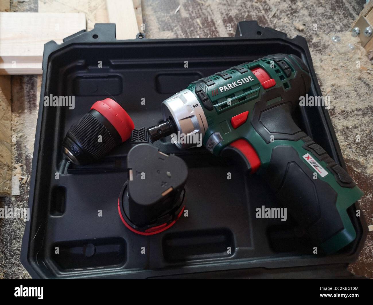 Cordless Battery Powered Parkside (by Lidl) Drill, 59 OFF