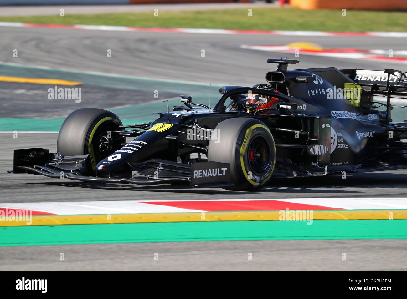 Esteban OCON e la Renault RS 20 durante il giorno 1 della prova di formula 1, il 19 febbraio 2020, a Barcellona, Spagna. (Foto di Urbanandsport/NurPhoto) Foto Stock