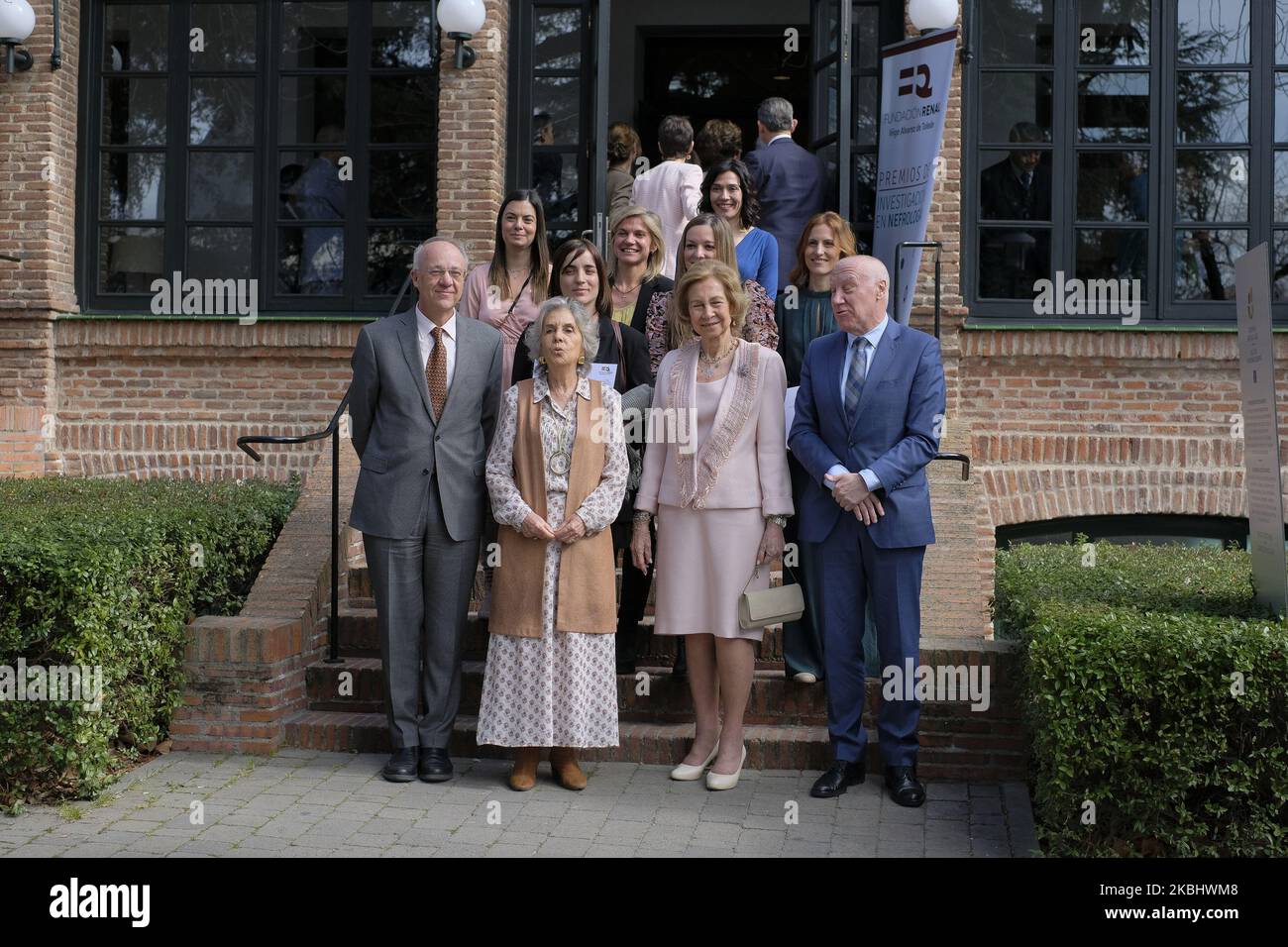 Regina Sofia di Spagna durante la delegazione Inigo Alvarez de Toledo alla Ricerca scientifica in Nefrologia premi e libro premiere “Un colpo di istinto. 40 anni di lavoro per il paziente renale “a Madrid, 25 febbraio 2020. Spagna (Foto di Oscar Gonzalez/NurPhoto) Foto Stock