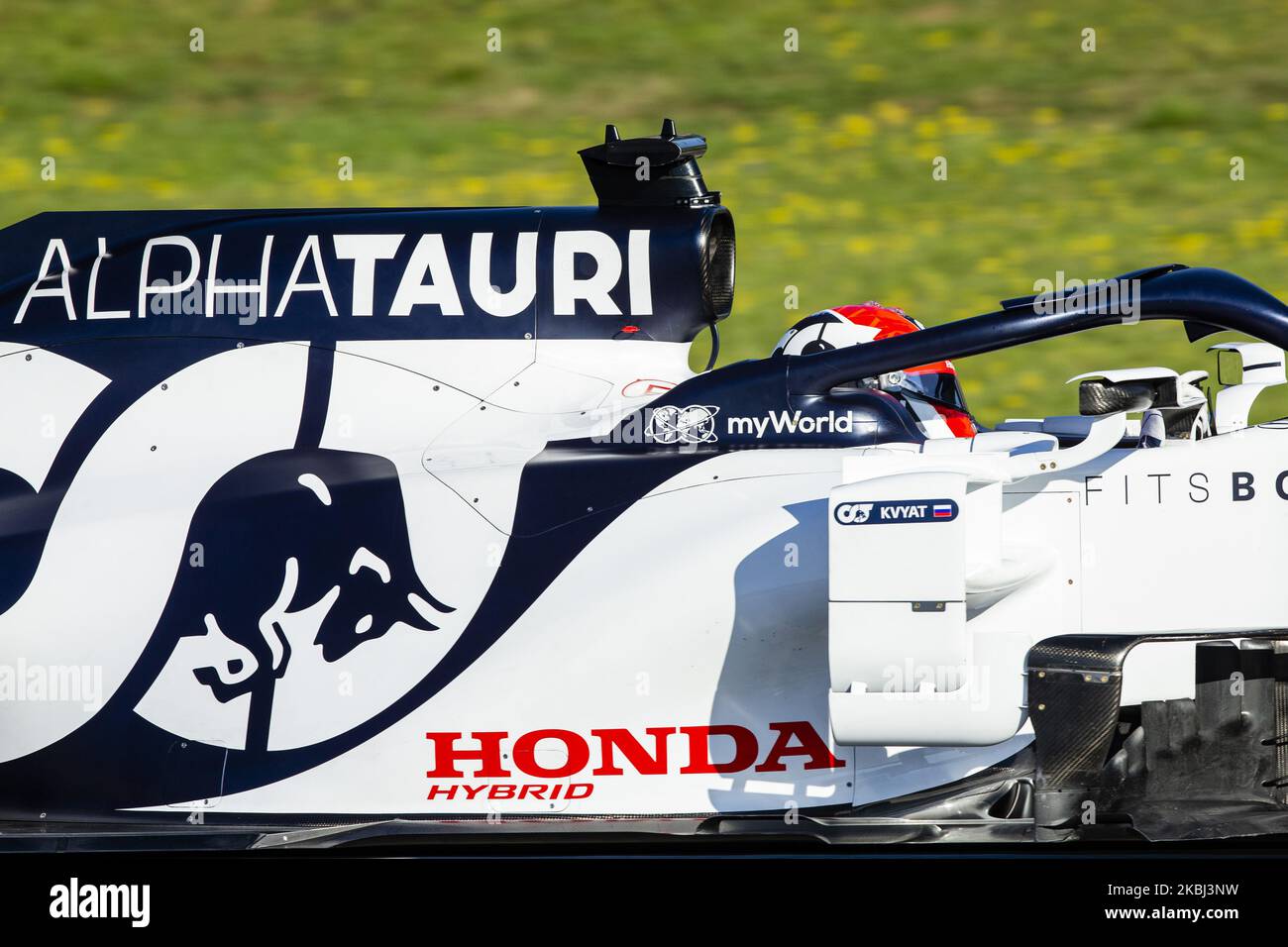 26 KVYAT Daniil (rus), Scuderia Alpha Tauri AT01 Honda, in occasione dei test invernali di Formula 1 sul circuito di Barcellona - Catalunya il 28 febbraio 2020 a Barcellona, Spagna. (Foto di Xavier Bonilla/NurPhoto) Foto Stock