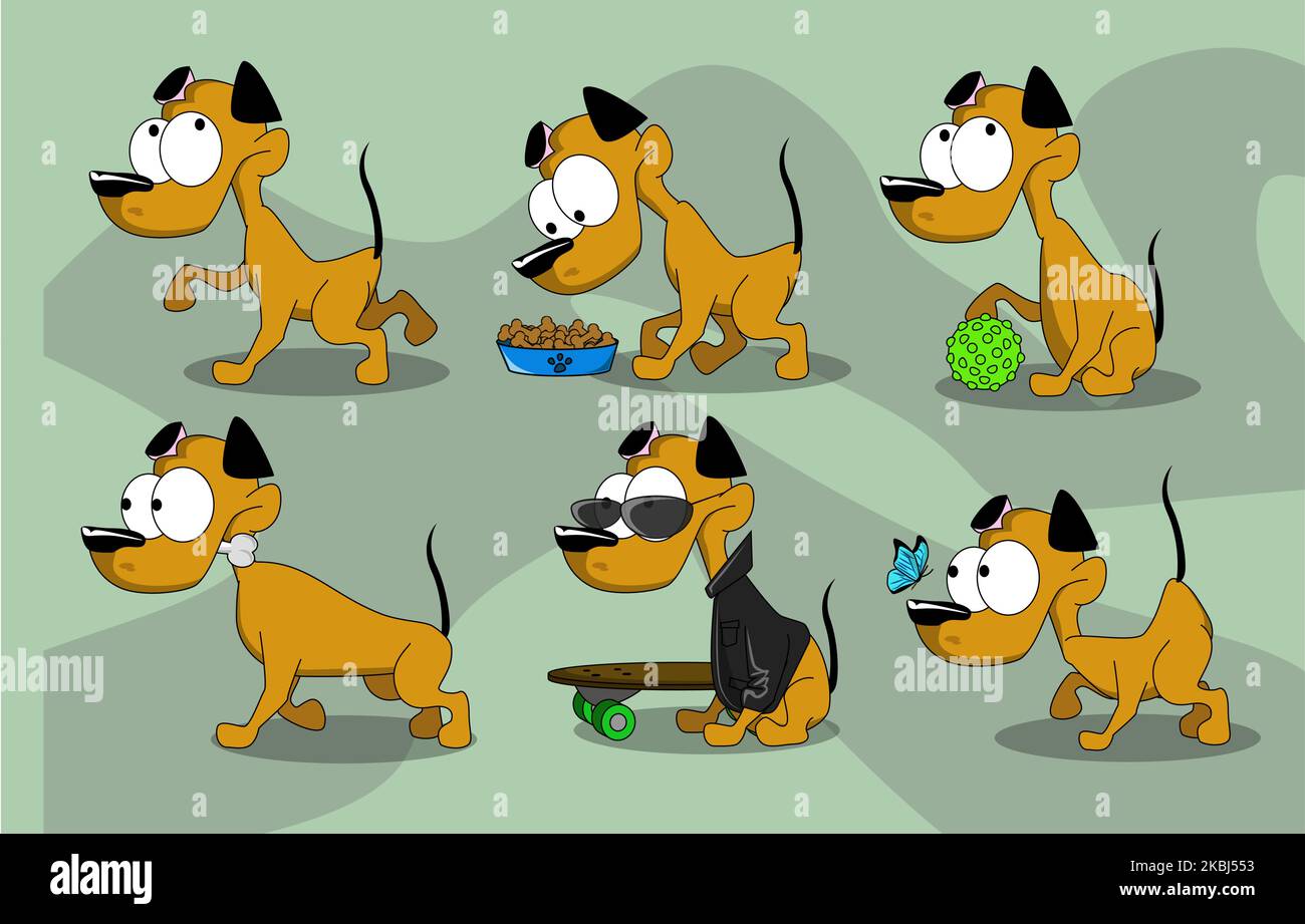 Cool cute cane in occhiali confezione illustrazione Illustrazione Vettoriale