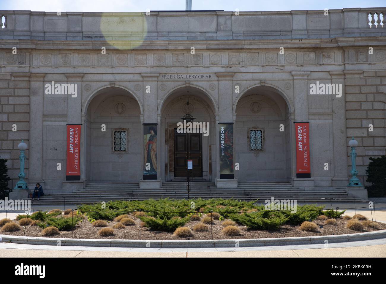 Il Museo Nazionale di Arte Asiatica dello Smithsonian, la Freer Gallery of Art e la Arthur M. Sackler Gallery Preserve sono chiusi per limitare grandi incontri di persone, con l'aumento del numero di casi COVID-19 a Washington, D.C., Maryland, Virginia. Washington, D.C. Sabato 14 marzo 2020. (Foto di Aurora Samperio/NurPhoto) Foto Stock