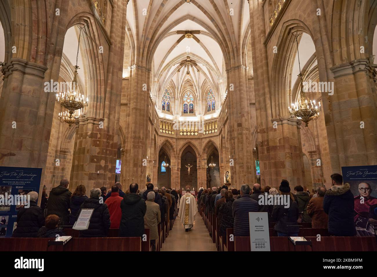 Cattedrale di Santiago, Bilbao, Biscaglia, Paesi Baschi, Spagna Foto Stock