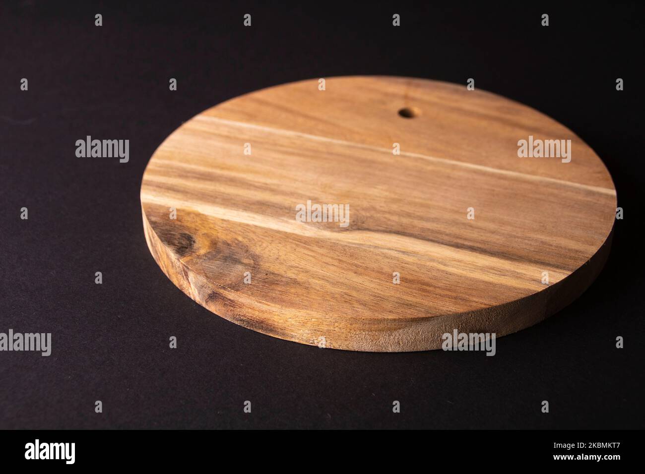 foto asse da taglio circolare vuoto in legno Foto Stock