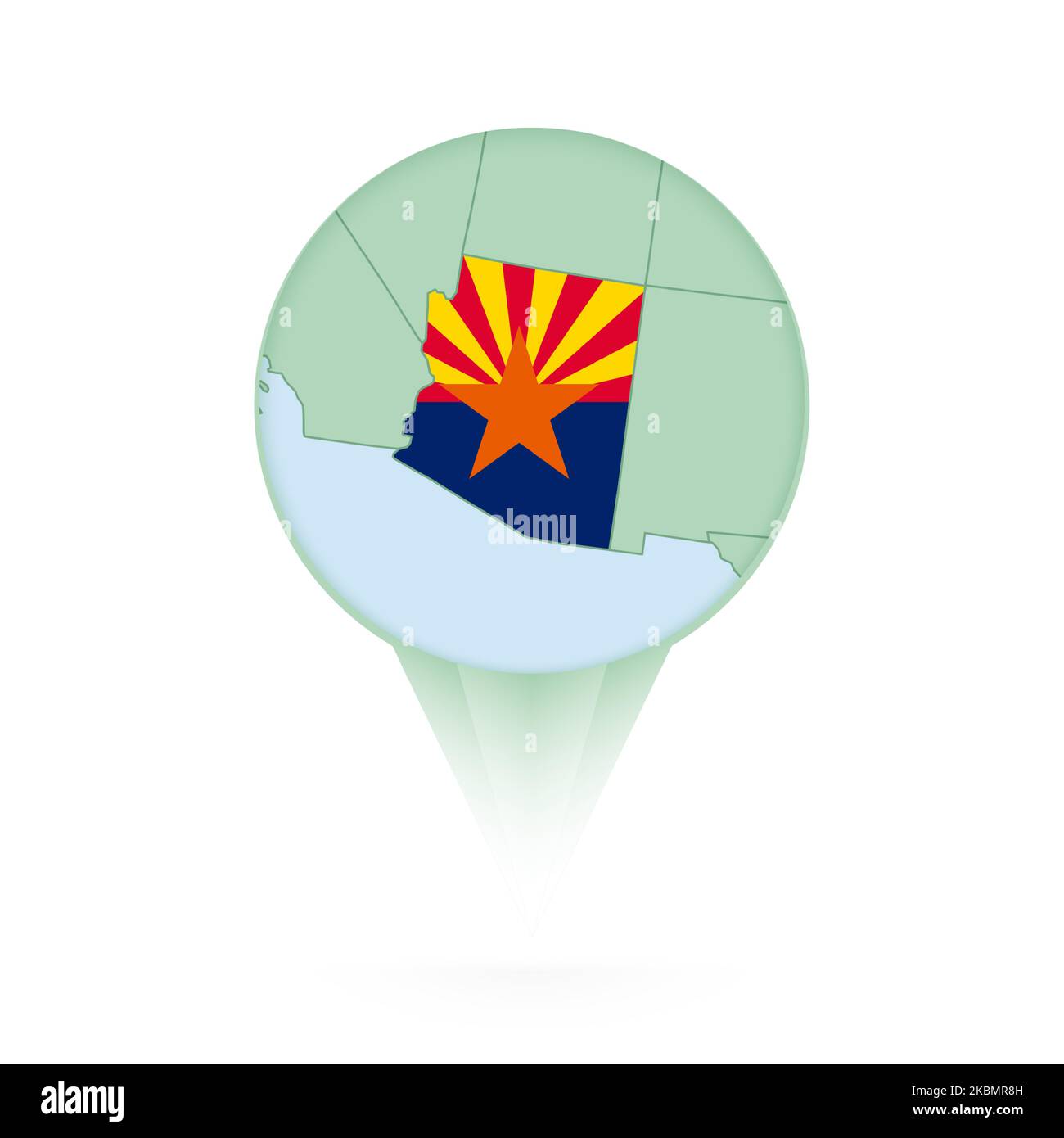 Perno della mappa dell'arizona immagini e fotografie stock ad alta ...