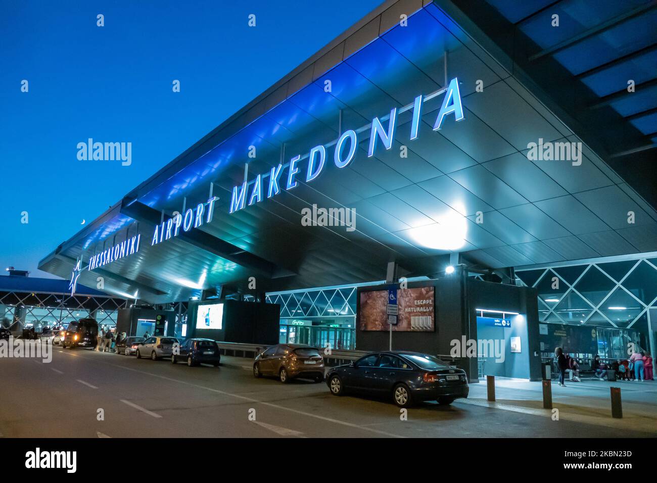 Salonicco, Grecia, 28 ottobre 2022. L'aeroporto internazionale Makedonia di Salonicco dista 13 km da Salonicco Foto Stock
