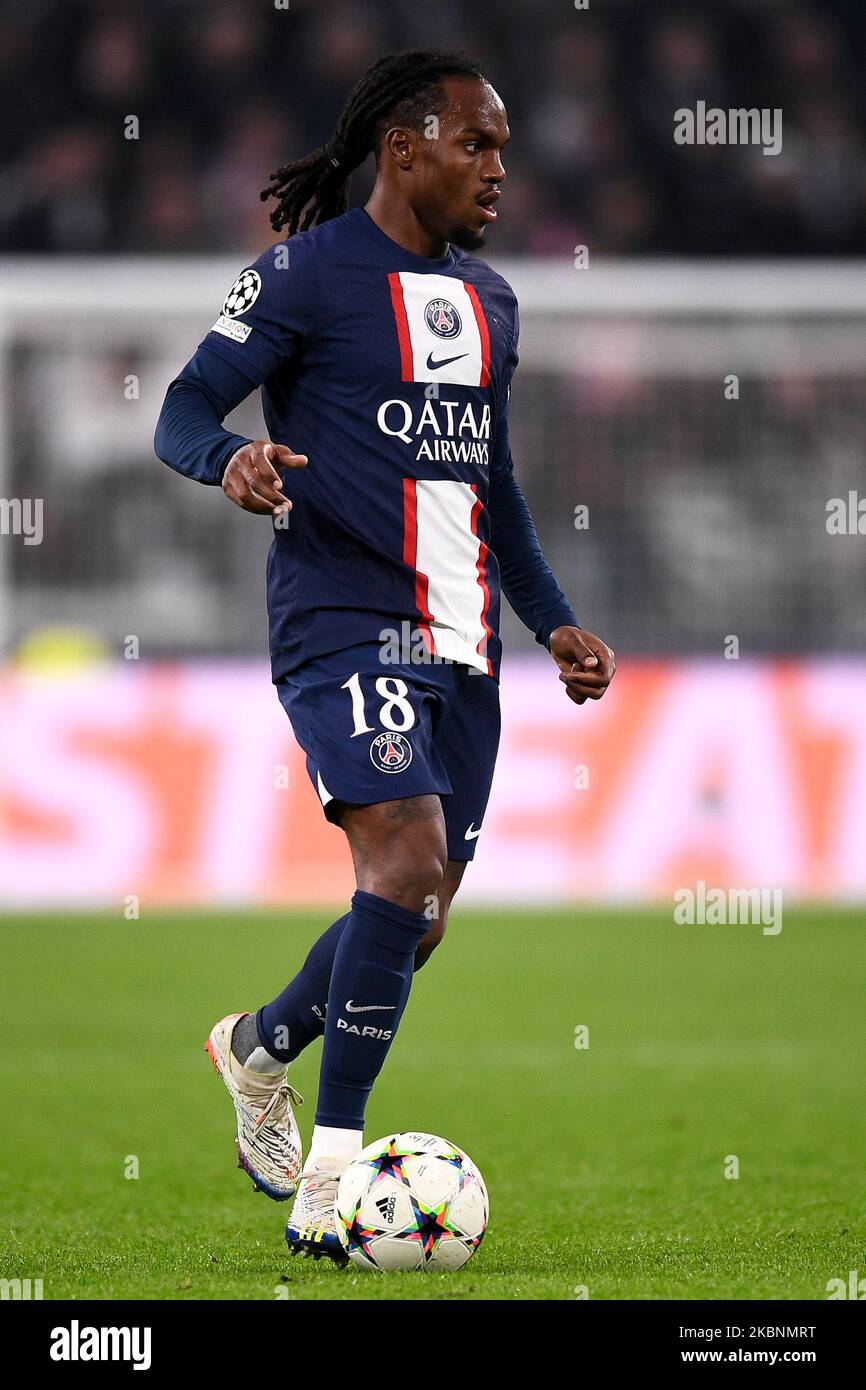 Torino, Italia. 02 novembre 2022. Renato Sanches del Paris Saint-Germain FC in azione durante la partita di calcio della UEFA Champions League tra Juventus FC e Paris Saint-Germain FC. Credit: Nicolò campo/Alamy Live News Foto Stock