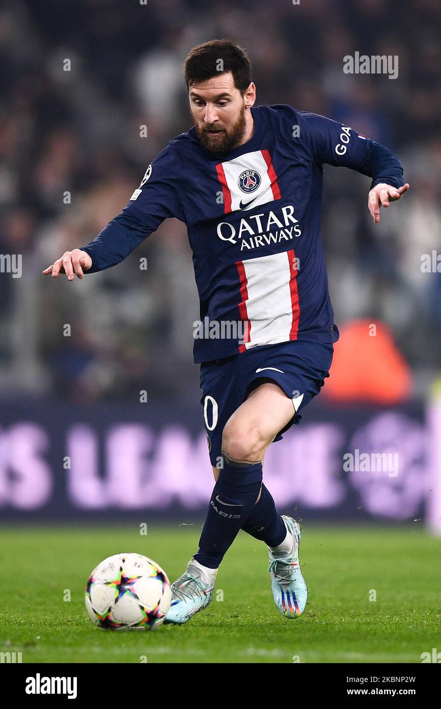 Torino, Italia. 02 novembre 2022. Lionel messi del Paris Saint-Germain FC in azione durante la partita di calcio della UEFA Champions League tra Juventus FC e Paris Saint-Germain FC. Credit: Nicolò campo/Alamy Live News Foto Stock