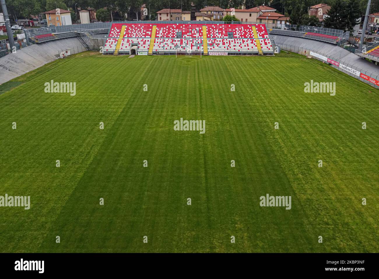 Veduta aerea dello stadio Carpi FC 1909 allo Stadio Sandro Cabassi il 19  maggio 2020 a Carpi, Italia. (Foto di Emmanuele Ciancaglini/NurPhoto Foto  stock - Alamy