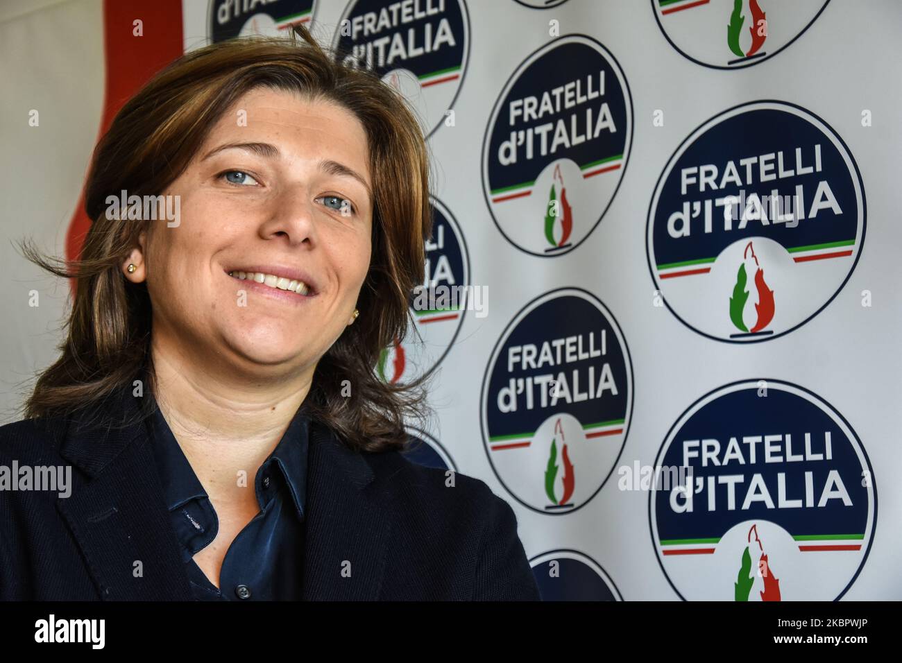 Carolina Varchi, leader del partito politico Fratelli d'Italia presso la Commissione Giustizia a Palermo, Italia, il 29 febbraio 2020. (Foto di Francesco Militello Mirto/NurPhoto) Foto Stock