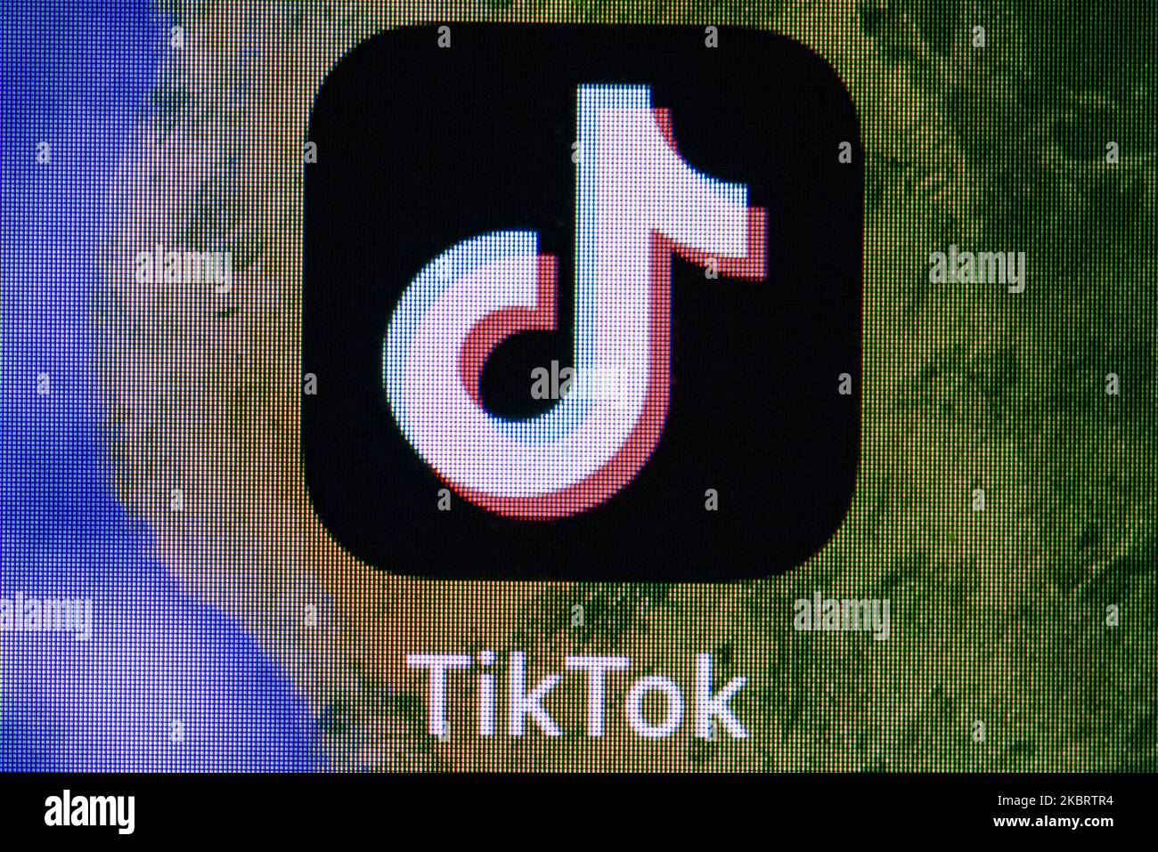 In questa foto l'applicazione Tiktok è mostrata in Assam, India, il 29 giugno 2020. Il governo indiano di lunedì ha vietato fino a 59 app mobili tra cui Tiktok. La mossa si presenta come tensioni tra India e Cina. (Foto Illustrazione di David Talukdar/NurPhoto) Foto Stock