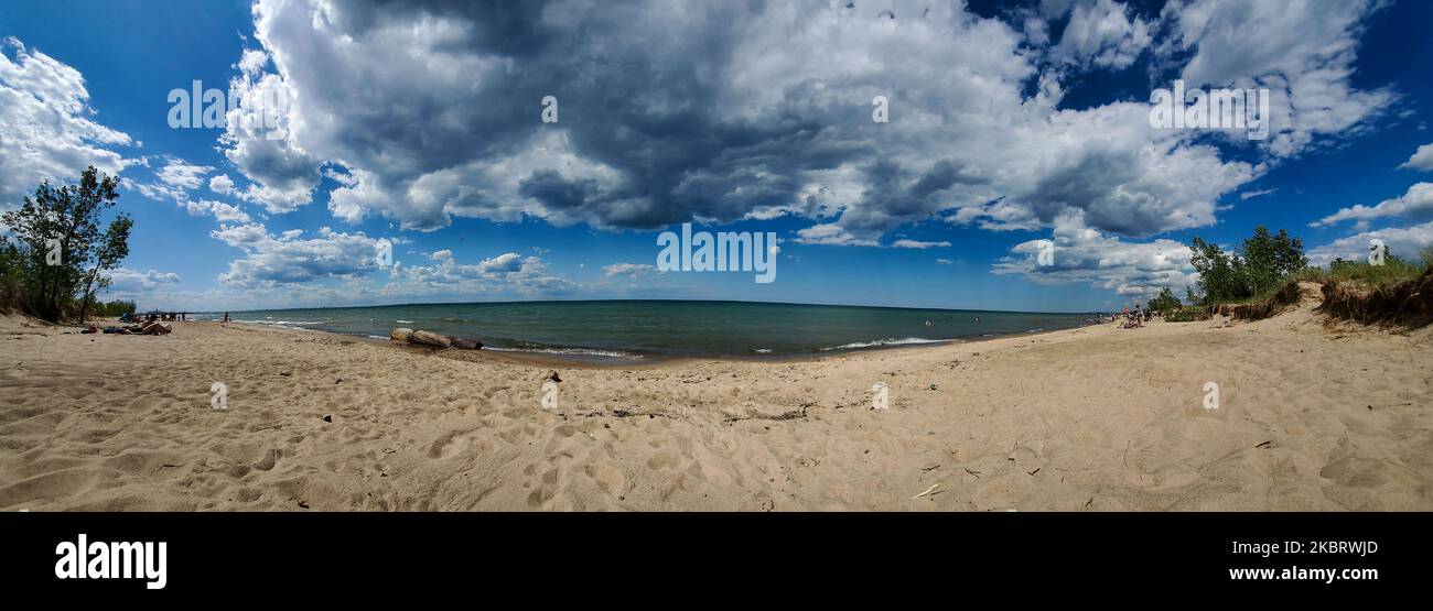 Lago Michigan, Stati Uniti, il 11 giugno 2020. (Foto di Karla Ann Cote/NurPhoto) Foto Stock
