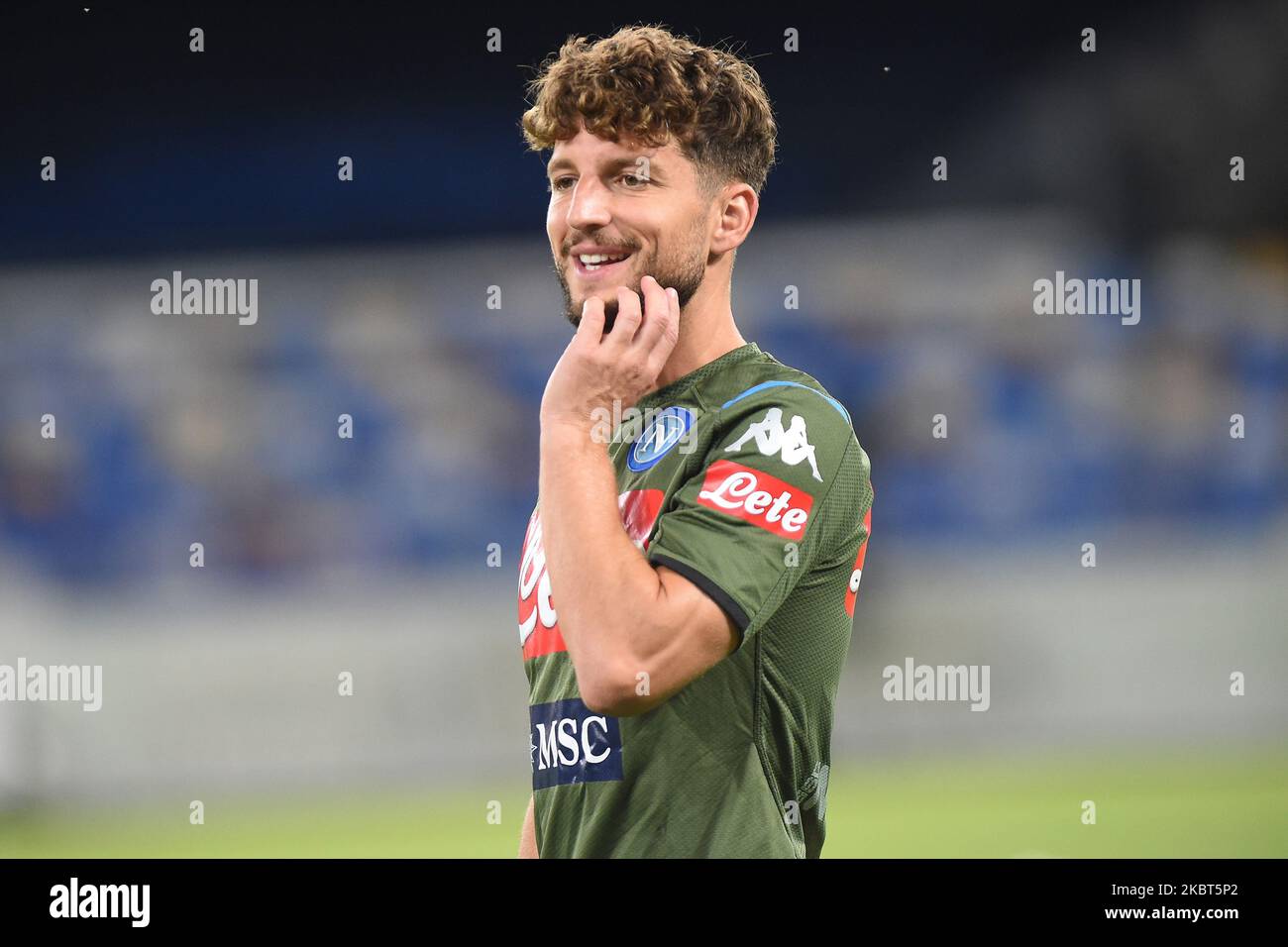 Dries Mertens di SSC Napoli durante la Serie A match tra SSC Napoli e AS Roma allo Stadio San Paolo Napoli Italia il 5 luglio 2020. (Foto di Franco Romano/NurPhoto) Foto Stock