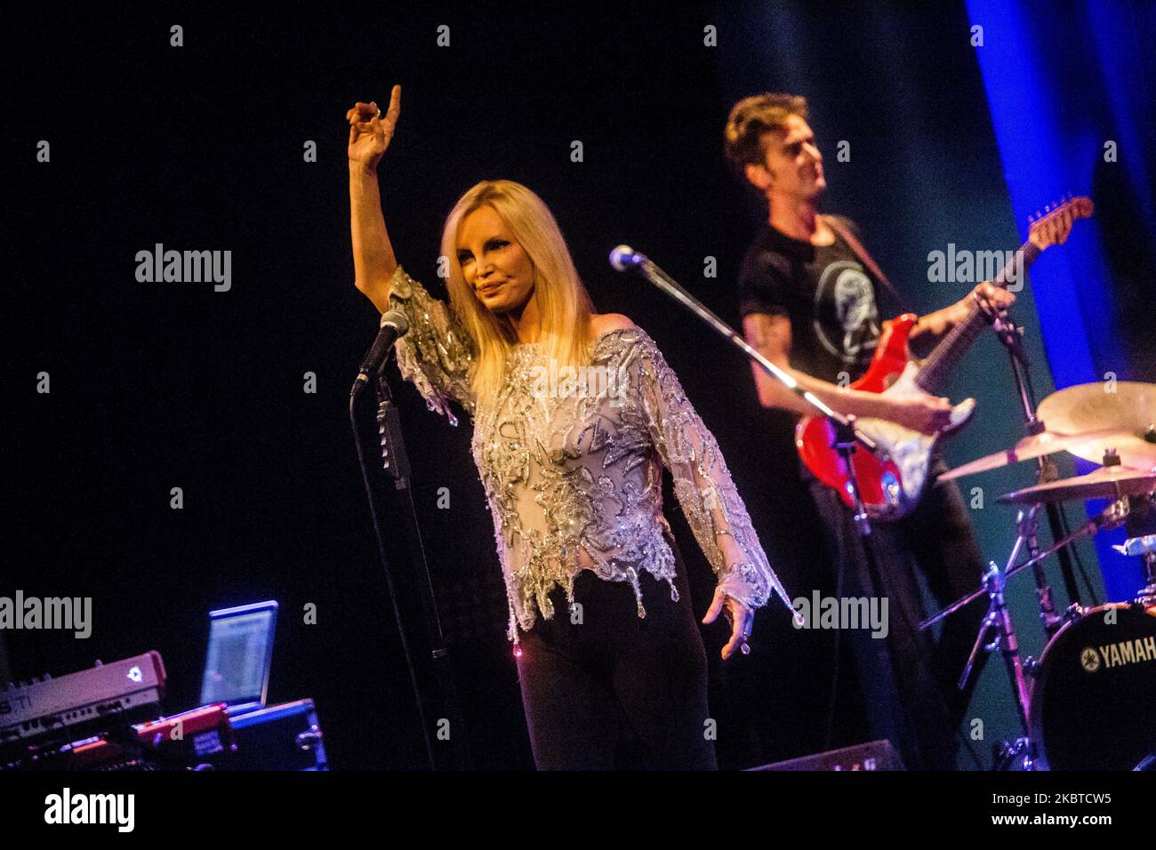 Patty Pravo suona dal vivo al Blue Note di Milano il 17 2014 ottobre (Foto di Mairo Cinquetti/NurPhoto) Foto Stock