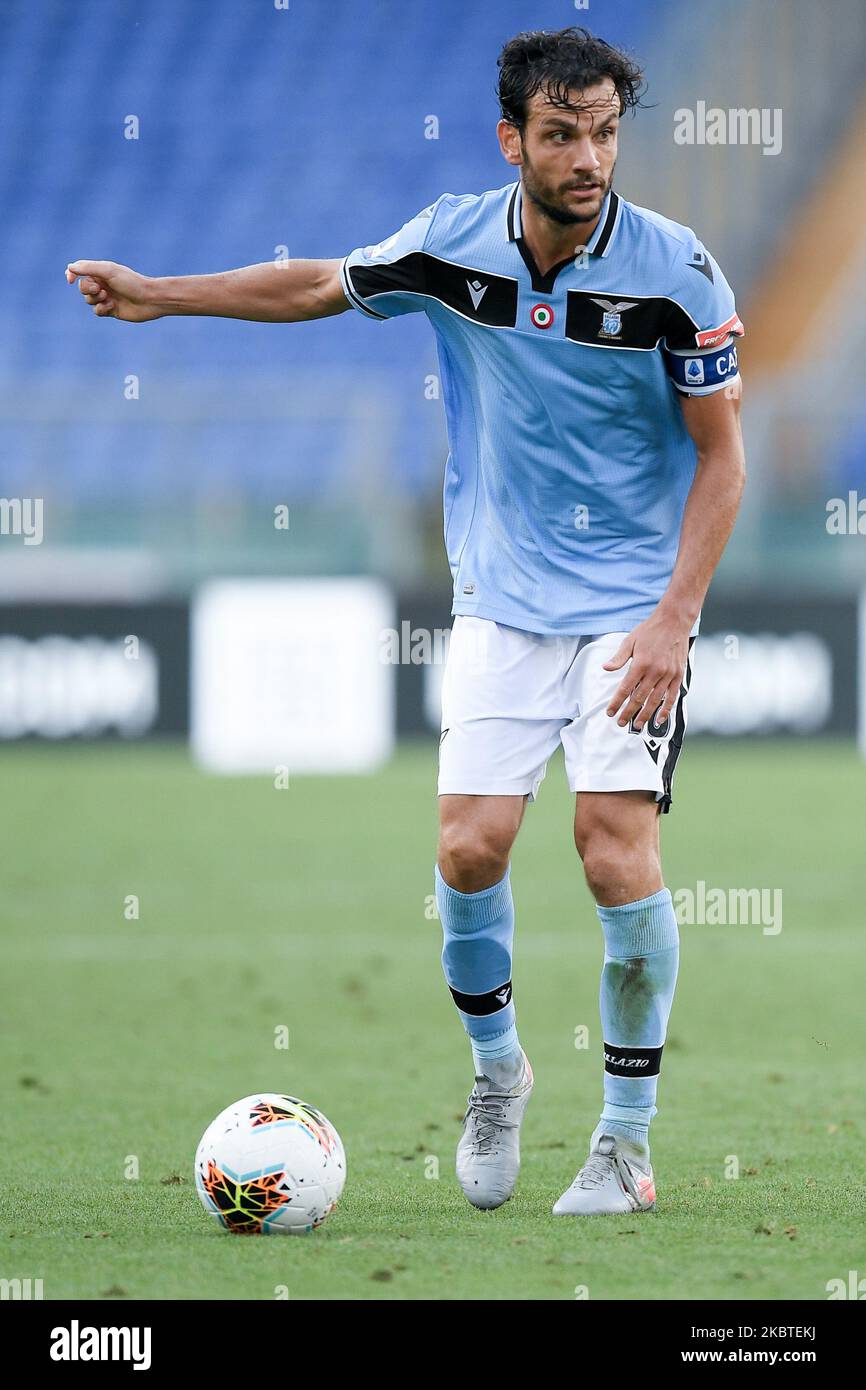 Marco parolo della SS Lazio durante la Serie Un incontro tra Lazio e Sassuolo allo Stadio Olimpico di Roma il 11 luglio 2020. (Foto di Giuseppe Maffia/NurPhoto) Foto Stock