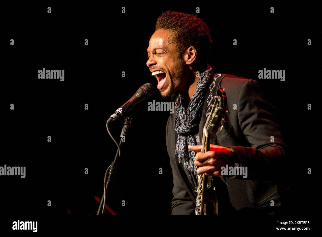 Gary Dourdan, meglio conosciuto per la raffigura Warrick Brown sulla serie televisiva CSI: Crime Scene Investigation, si esibisce dal vivo a Milano il 22 2015 maggio (Photo by Mairo Cinquetti/NurPhoto) Foto Stock