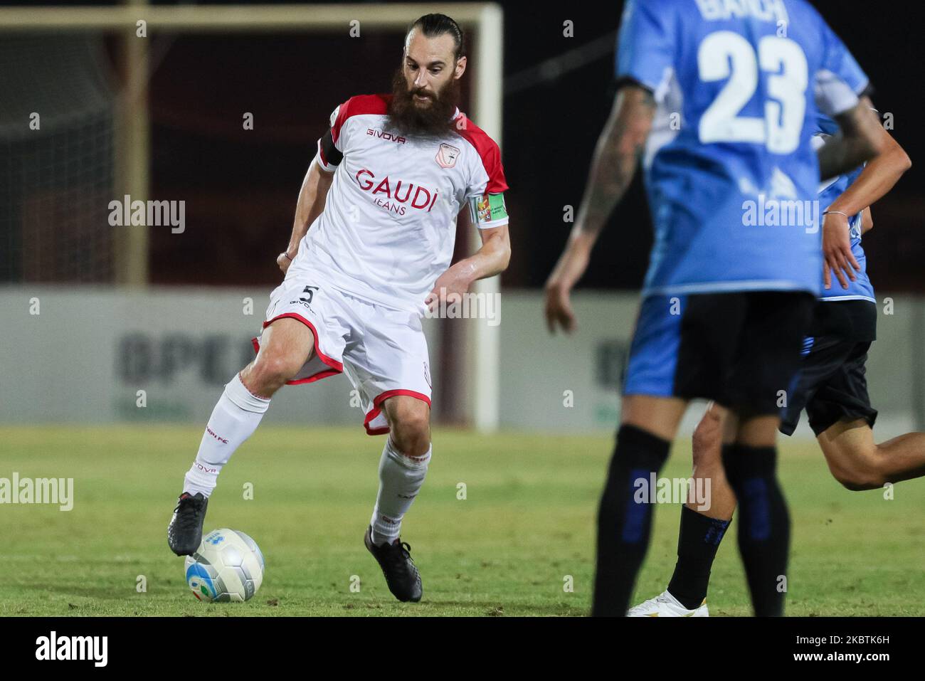 Enrico pezzi durante la partita di serie C tra Carpi e Novara allo Stadio Sandro Cabassi il 13 luglio 2020 a Carpi, Italia. (Foto di Emmanuele Ciancaglini/NurPhoto) Foto Stock