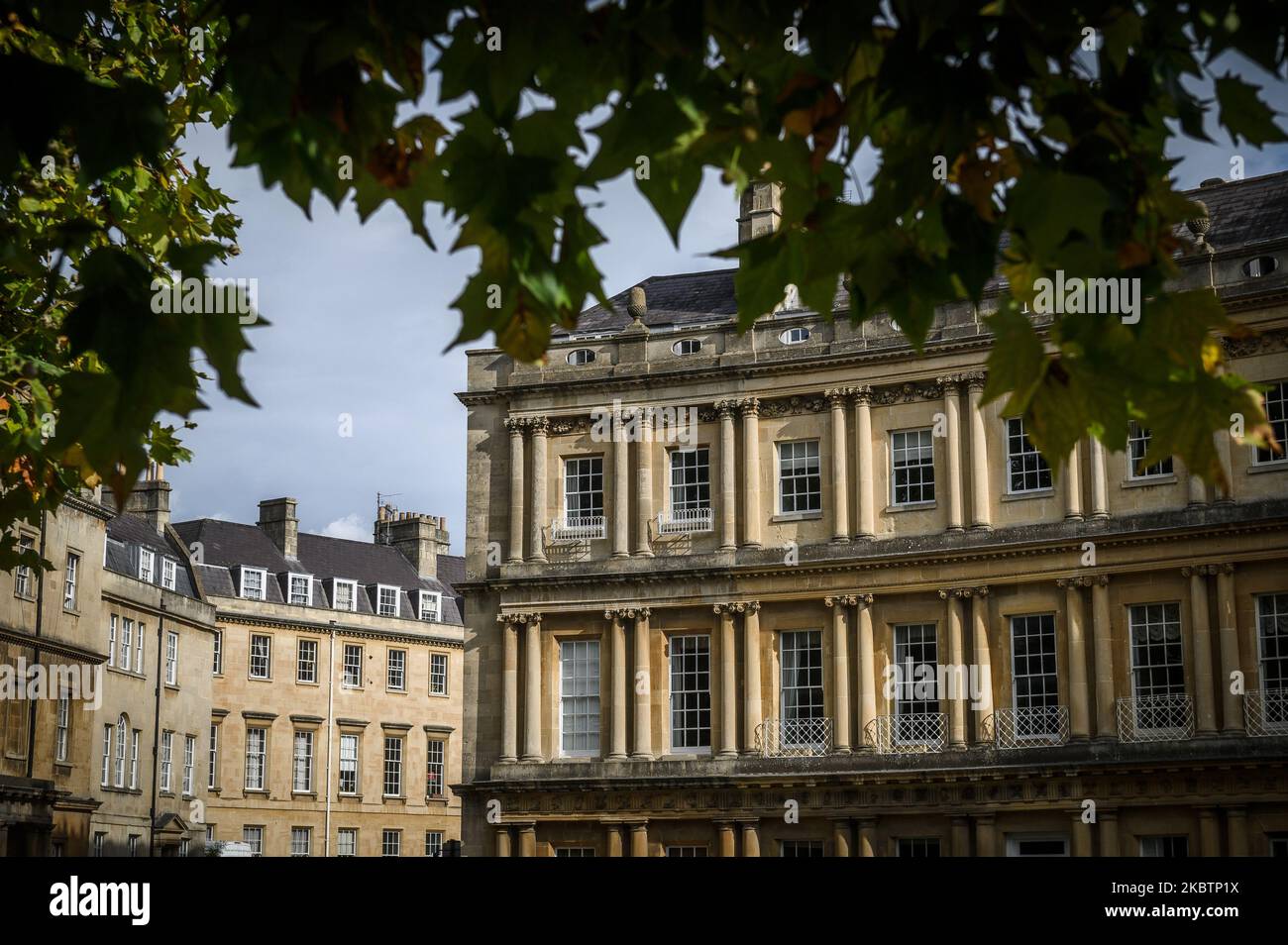 Immagini dalla città di Bath, Somerset, Inghilterra, Regno Unito. Case sul Circus. Foto di Paul Heyes, martedì/mercoledì 11/12, 2022. Foto Stock