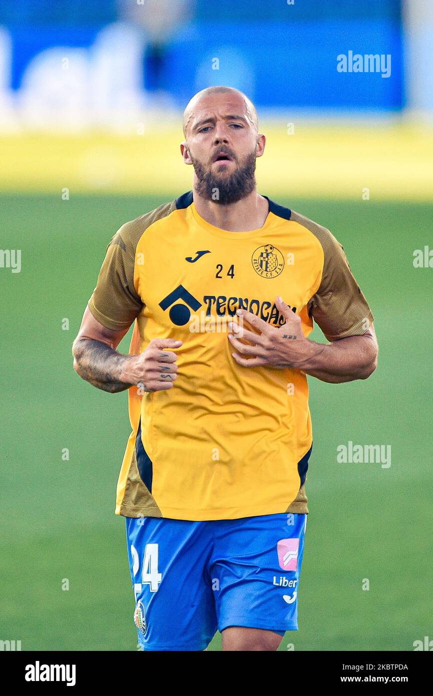 David Timor durante la Liga partita tra Getafe CF e Atletico de Madrid al Coliseum Alfonso Perez il 16 luglio 2020 a Getafe, Spagna . (Foto di Rubén de la Fuente Pérez/NurPhoto) Foto Stock