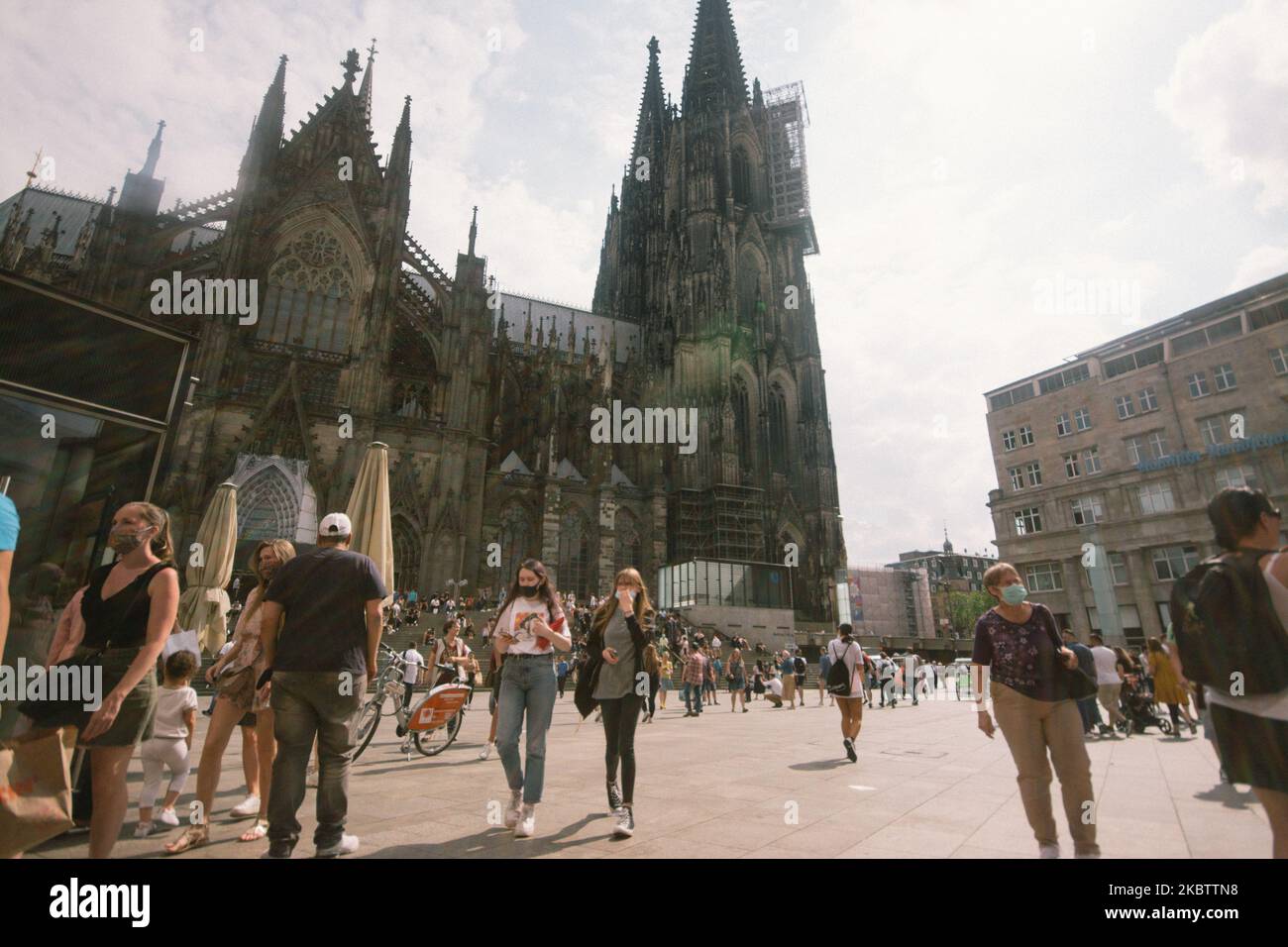 Vita quotidiana a Colonia, Germania, il 17 luglio 2020. (Foto di Ying Tang/NurPhoto) Foto Stock