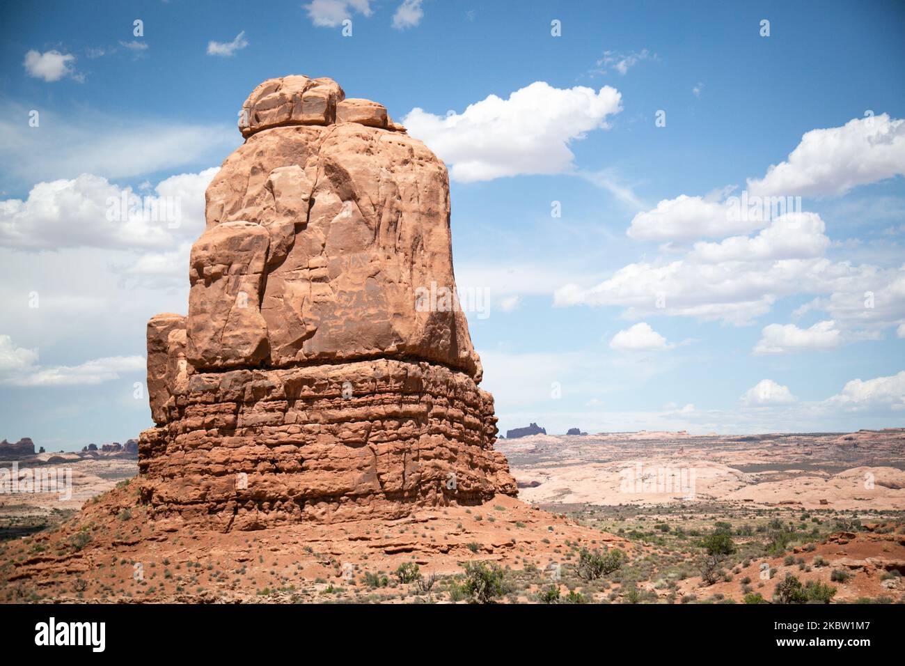 Arches National Park, Utah US, il 9 luglio 2020. (Foto di Karla Ann Cote/NurPhoto) Foto Stock