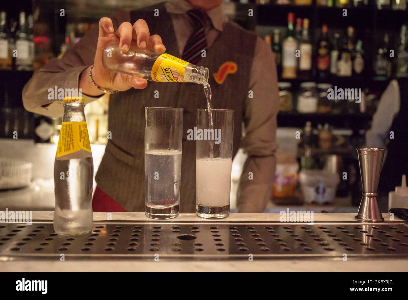 Drink del pub a Napoli, Italia, 23 aprile 2019 (Foto di Paolo Manzo/NurPhoto) Foto Stock