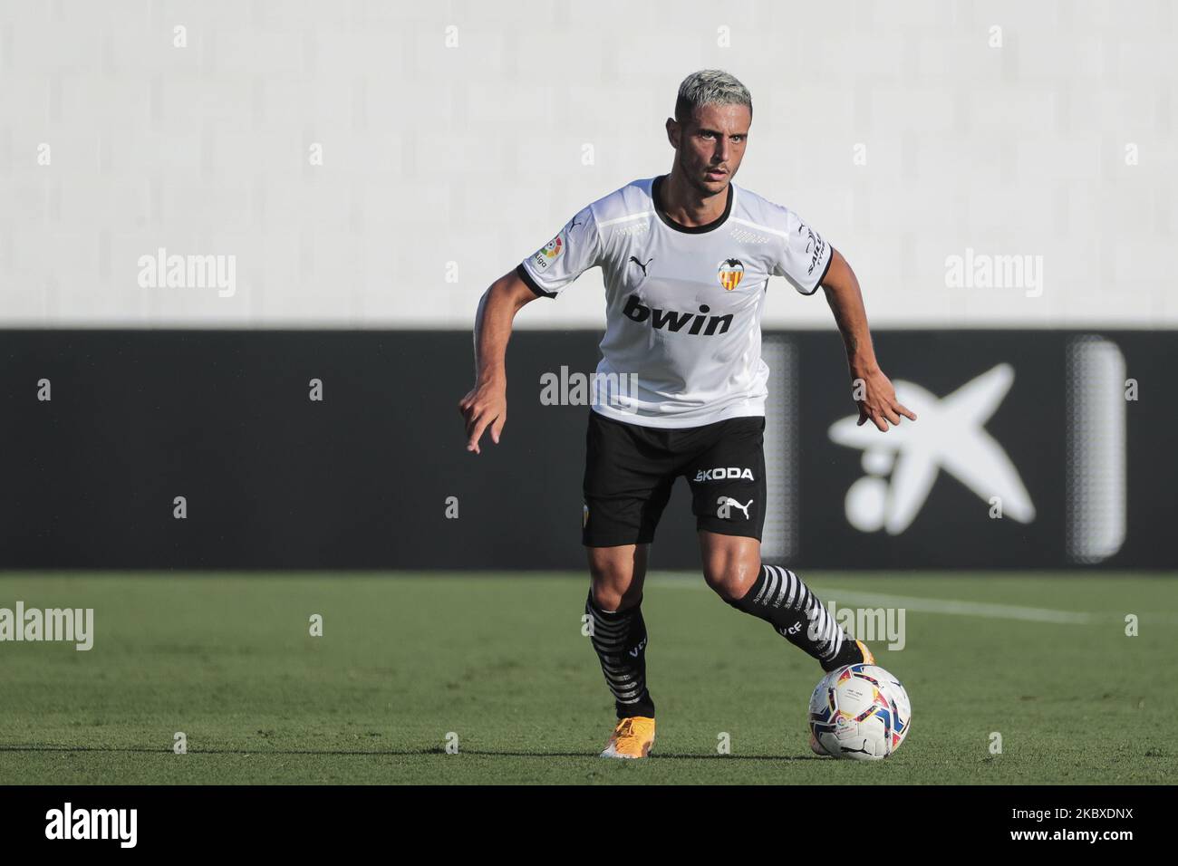 Esquerdo di Valencia CF durante il preason LaLiga match tra Valencia CF e CD Castellon a Valencia Sports City a Paterna, Spagna, il 22 agosto 2020. (Foto di Jose Miguel Fernandez/NurPhoto) Foto Stock