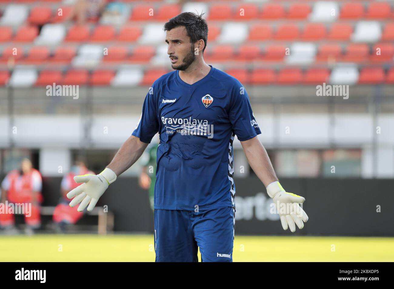 Campos di CD Castellon durante la partita di preason LaLiga tra Valencia CF e CD Castellon a Valencia Sports City a Paterna, Spagna, il 22 agosto 2020. (Foto di Jose Miguel Fernandez/NurPhoto) Foto Stock