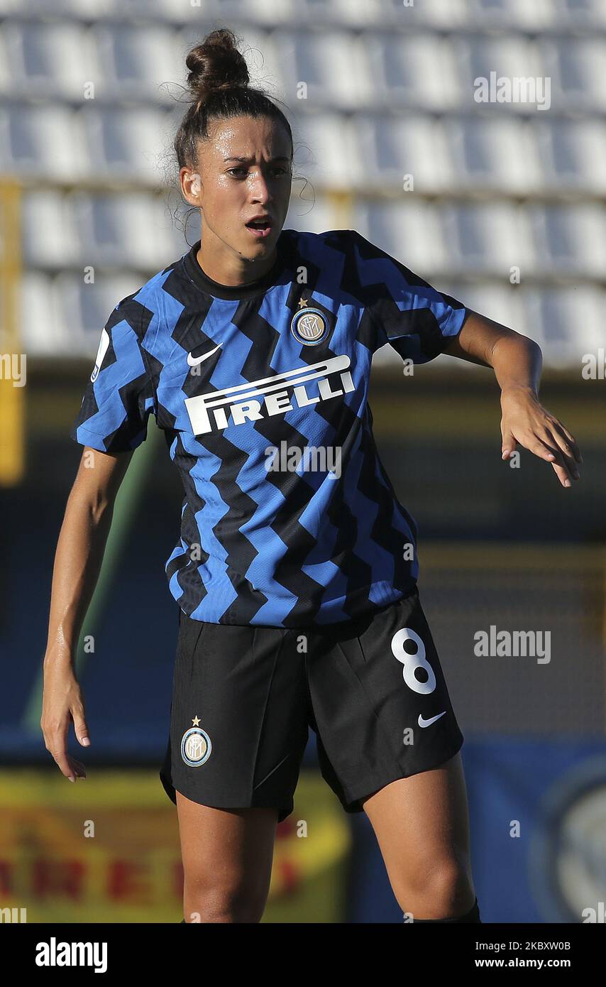 Martina Brustia del FC Internazionale durante la Women Series Una partita tra FC Internazionale e US Sassuolo allo Stadio Ernesto Breda il 30 agosto 2020 a Sesto San Giovanni. (Foto di Giuseppe Cottini/NurPhoto) Foto Stock