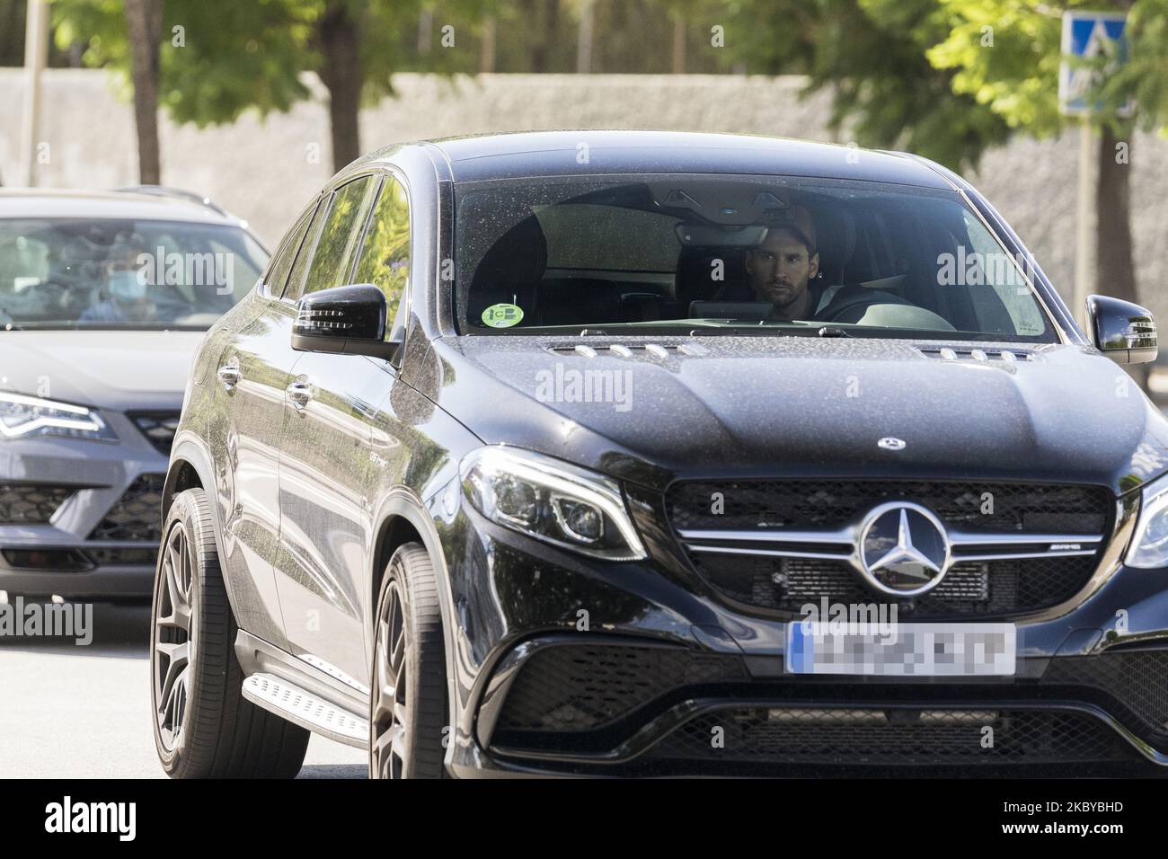 Leo messi arriva alla città sportiva del FC Barcelona il suo primo giorno di allenamento in questa stagione, il 07th gennaio 2020, a Barcellona, in Spagna. (Foto di Joan Gosa/Urbanandsport/NurPhoto Foto Stock