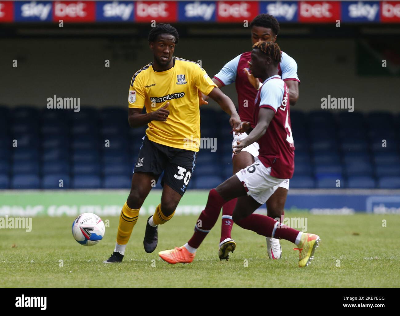 Miles Mitchell-Nelson of Southend United in azione durante il Trophy EFL Southern Group abetween Southend United and West Ham United U21 al Roots Hall Stadium , Southend, Regno Unito il 08th settembre 2020 (Photo by Action Foto Sport/NurPhoto) Foto Stock