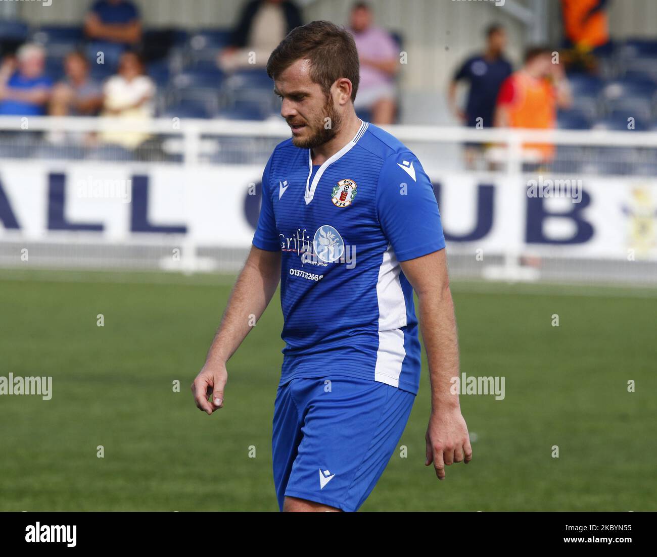 Ryan Sammons of Greys Atheltic durante la fa Cup - Round preliminare tra Grays Athletic e Witham Town a Parkside , Park Lane, Aveley, Regno Unito il 12th settembre 2020 (Photo by Action Foto Sport/NurPhoto) Foto Stock