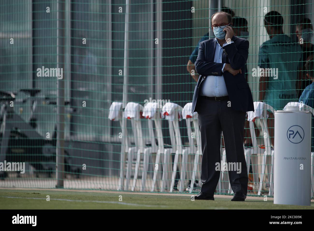 Jose Castro Carmona presidente di Siviglia prima della partita amichevole pre-stagione tra Siviglia CF e UD Levante alla Pinatar Arena il 15 settembre 2020 a Murcia, Spagna. (Foto di Jose Breton/Pics Action/NurPhoto) Foto Stock