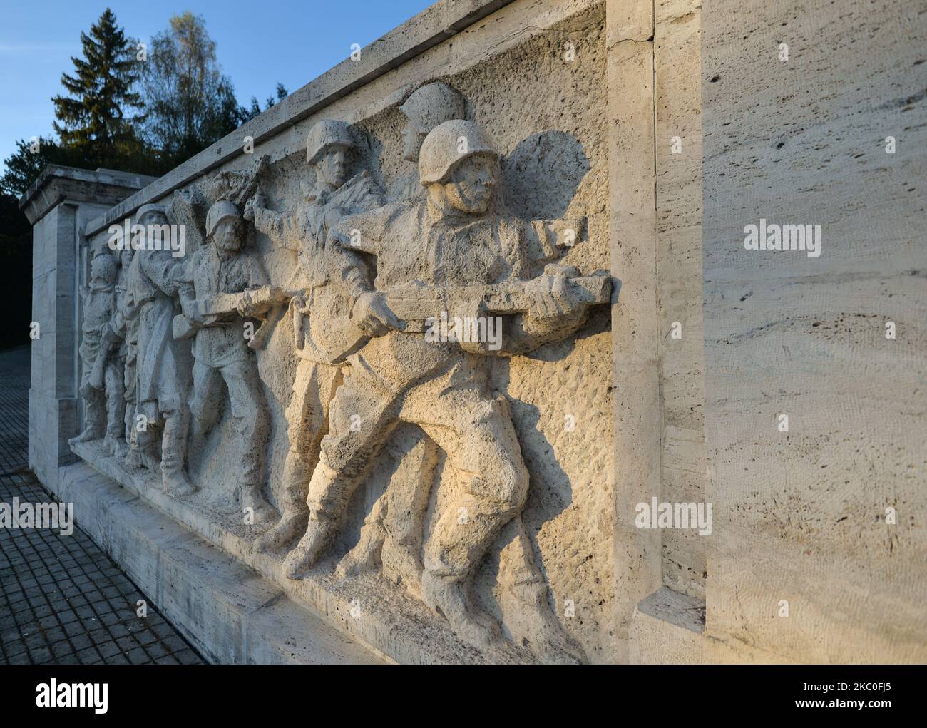 Memoriale della battaglia del Passo di Dukla all'esercito sovietico a Svidnik. Sabato 19 settembre 2020, a Svidnik, nella regione di Presov, Slovacchia. (Foto di Artur Widak/NurPhoto) Foto Stock