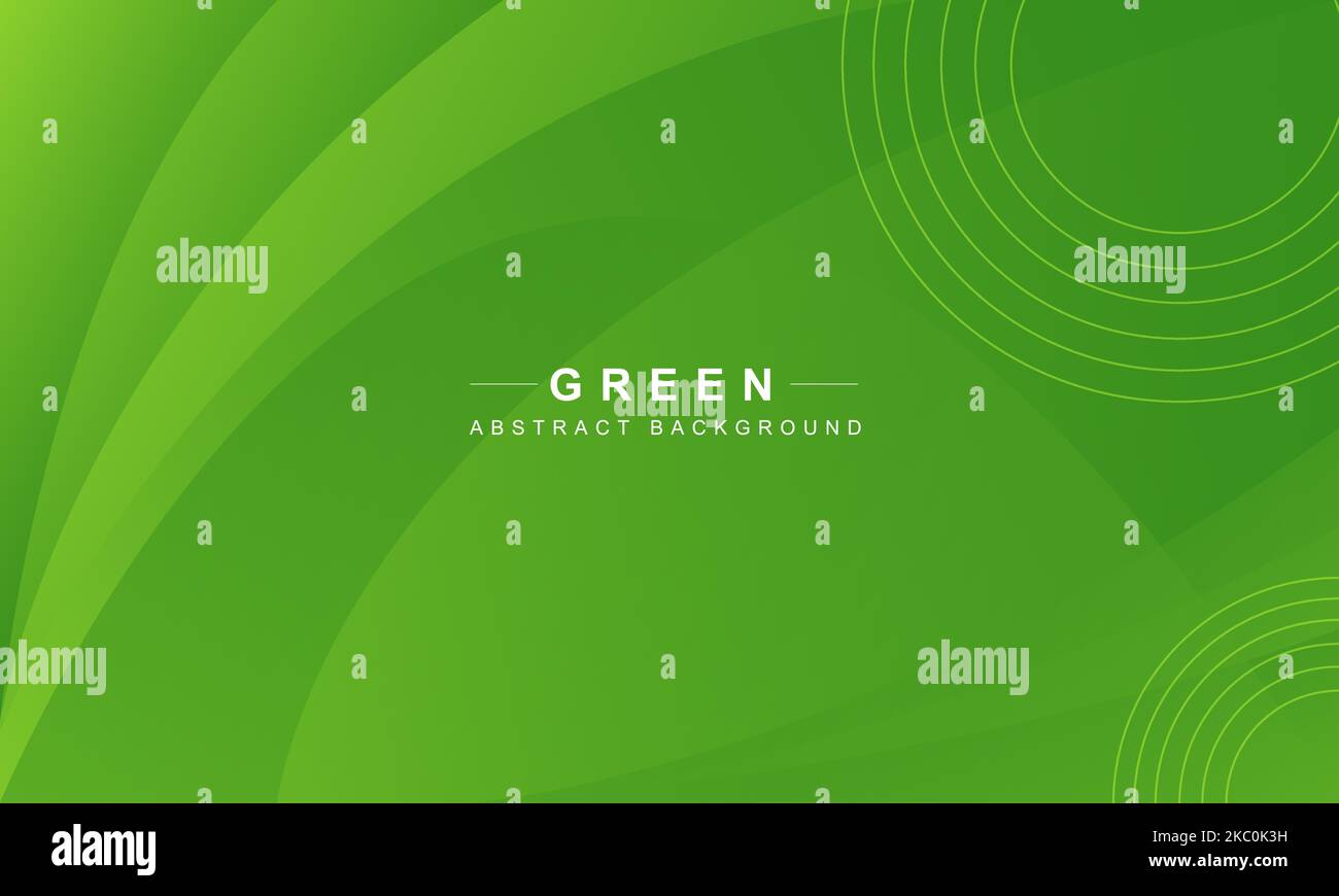 Uno sfondo geometrico verde chiaro con forme dinamiche. Illustrazione Vettoriale