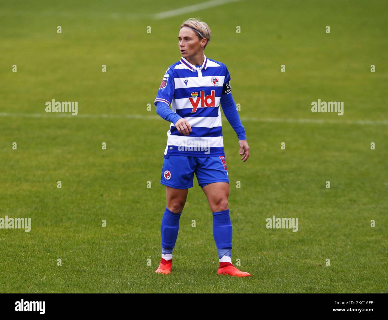 Jess Fishlock of Reading FC Women in azione durante Barclays fa Women Super League match tra West Ham United Women e Reading Women al Chigwell Construction Stadium il 04 ottobre 2020 a Dagenham, Inghilterra (Photo by Action Foto Sport/NurPhoto) Foto Stock