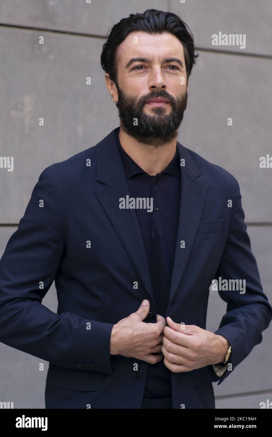 L'attore Javier Rey annuncia i film spagnoli candidati ai premi Oscar il 06 ottobre 2020 a Madrid, Spagna. (Foto di Oscar Gonzalez/NurPhoto) Foto Stock