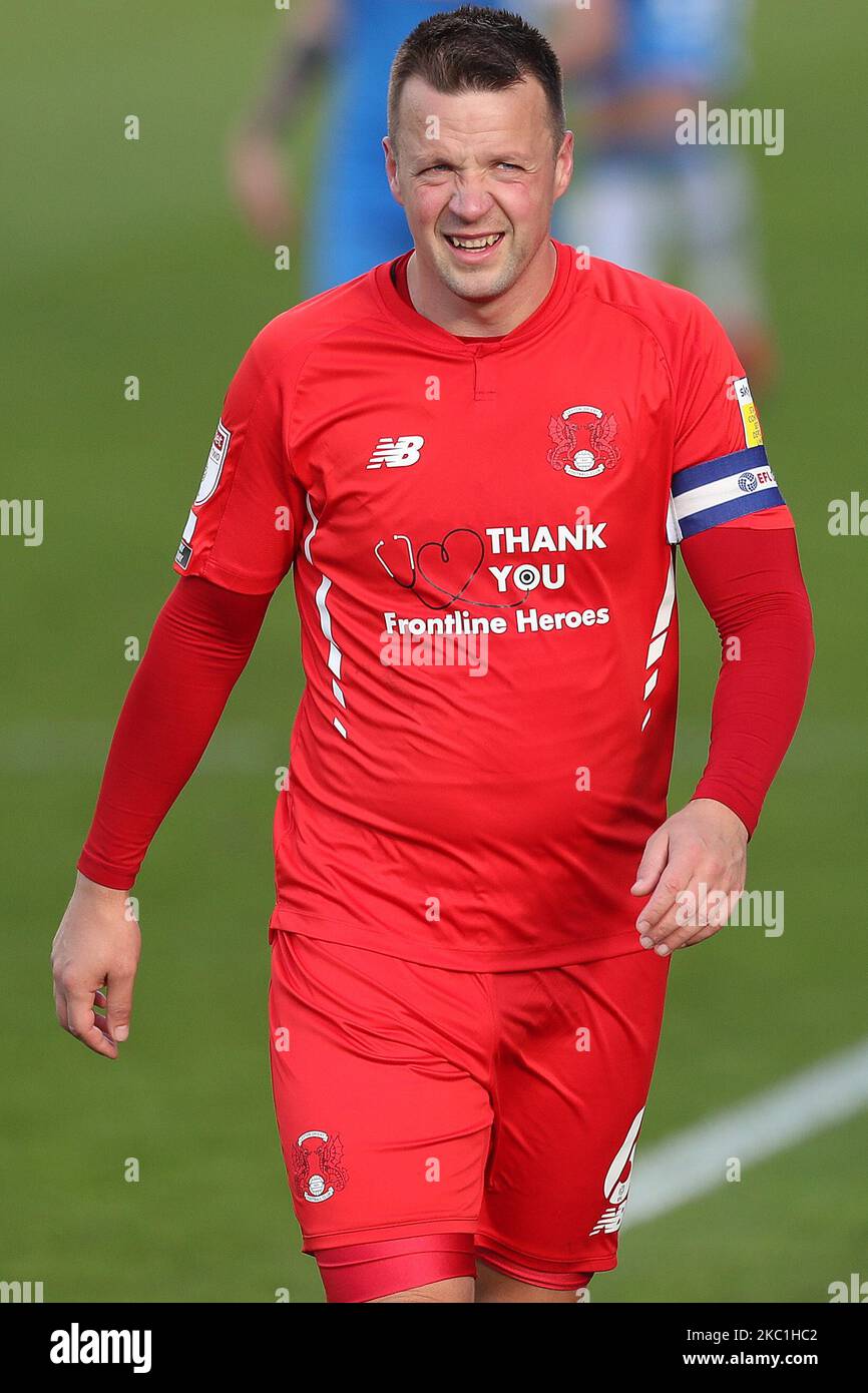 Josh Coulson di Leyton Orient durante la partita della Sky Bet League 2 tra Barrow e Leyton Orient a Holker Street, Barrow-in-Furness sabato 10th ottobre 2020. (Foto di Mark Fletcher/MI News/NurPhoto) Foto Stock