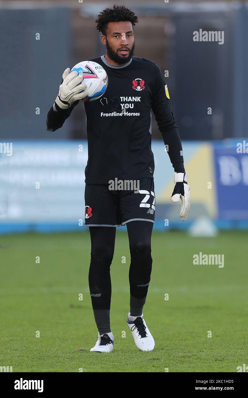 Lawrence Vigouroux di Leyton Orient durante la partita della Sky Bet League 2 tra Barrow e Leyton Orient a Holker Street, Barrow-in-Furness sabato 10th ottobre 2020. (Foto di Mark Fletcher/MI News/NurPhoto) Foto Stock