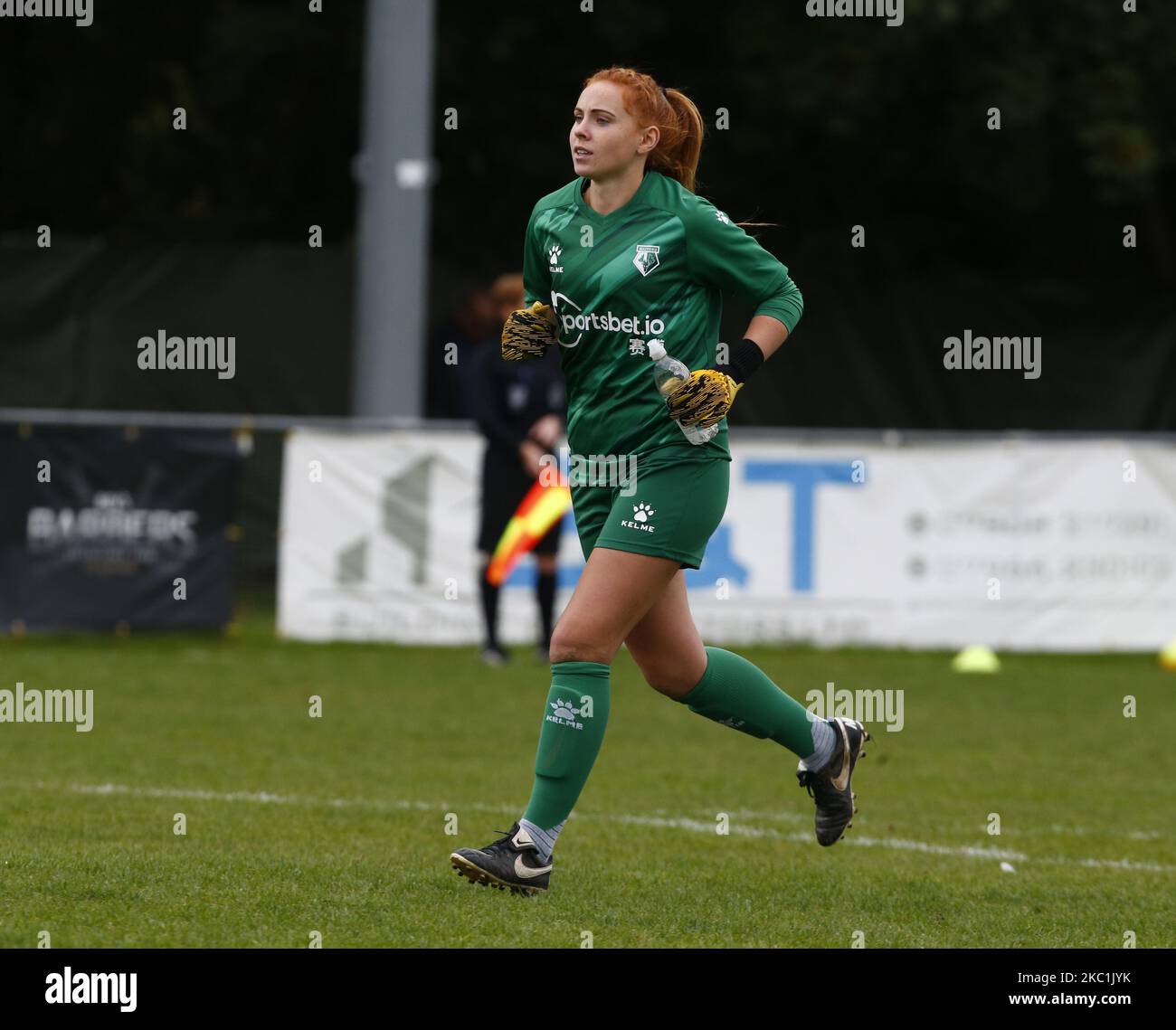 Sophie Harris di Watford Ladies durante la fa Women's National League - Southern Premier Division match tra Crawley Wasps Ladies e Watford Ladies a Horley Town il 11 ottobre 2020 a Horley, Inghilterra (Photo by Action Foto Sport/NurPhoto) Foto Stock