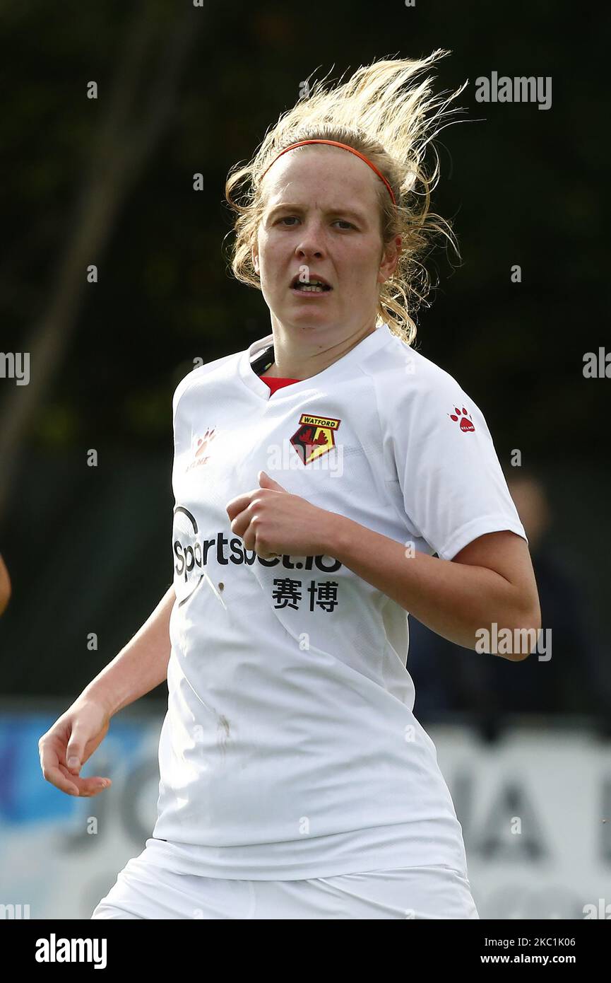 Anne Meiwald di Watford Ladies durante la fa Women's National League - Southern Premier Division match tra Crawley Wasps Ladies e Watford Ladies a Horley Town il 11 ottobre 2020 a Horley, Inghilterra (Photo by Action Foto Sport/NurPhoto) Foto Stock