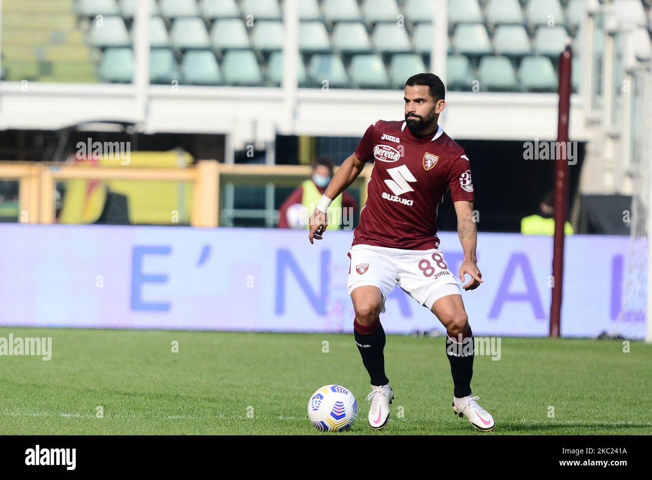 Tomas Rincon del Torino FC durante la Serie Una partita di calcio tra Torino FC e Cagliari Calcio allo Stadio Olimpico Grande Torino il 18 ottobre 2020 a Torino. (Foto di Alberto Gandolfo/NurPhoto) Foto Stock