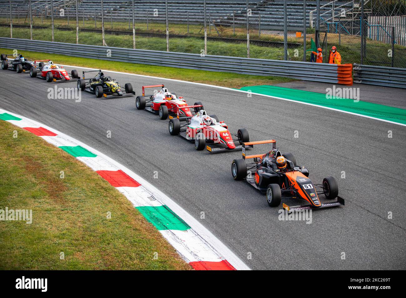 Il Campionato Italiano F4 all'Autodromo di Monza il 18 ottobre 2020 a Monza. (Foto di Alessandro Bremec/NurPhoto) Foto Stock