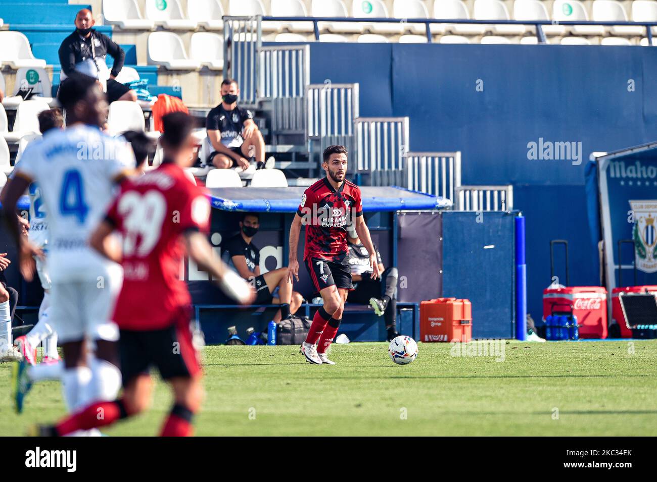 Ivan Martin durante la Liga SmartBank incontro tra CD Leganes e CD Mirandes all'Estadio Municipal de Butarque il 1 novembre 2020 a Leganes, Spagna . (Foto di Rubén de la Fuente Pérez/NurPhoto) Foto Stock