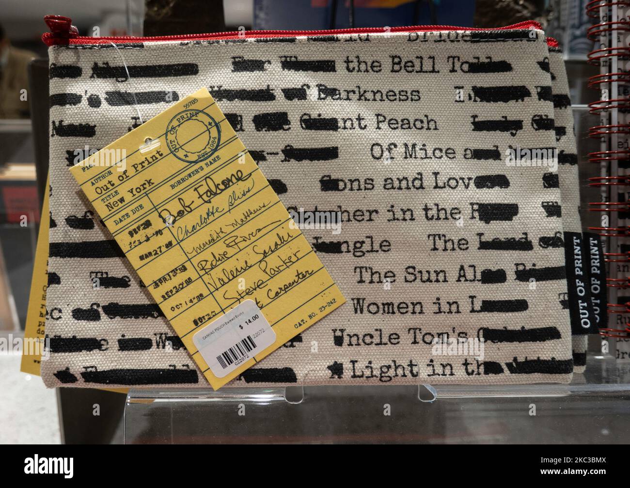 Il negozio di articoli da regalo della New York Historical Society & Library ha diversi prodotti in mostra, NYC, USA 2022 Foto Stock