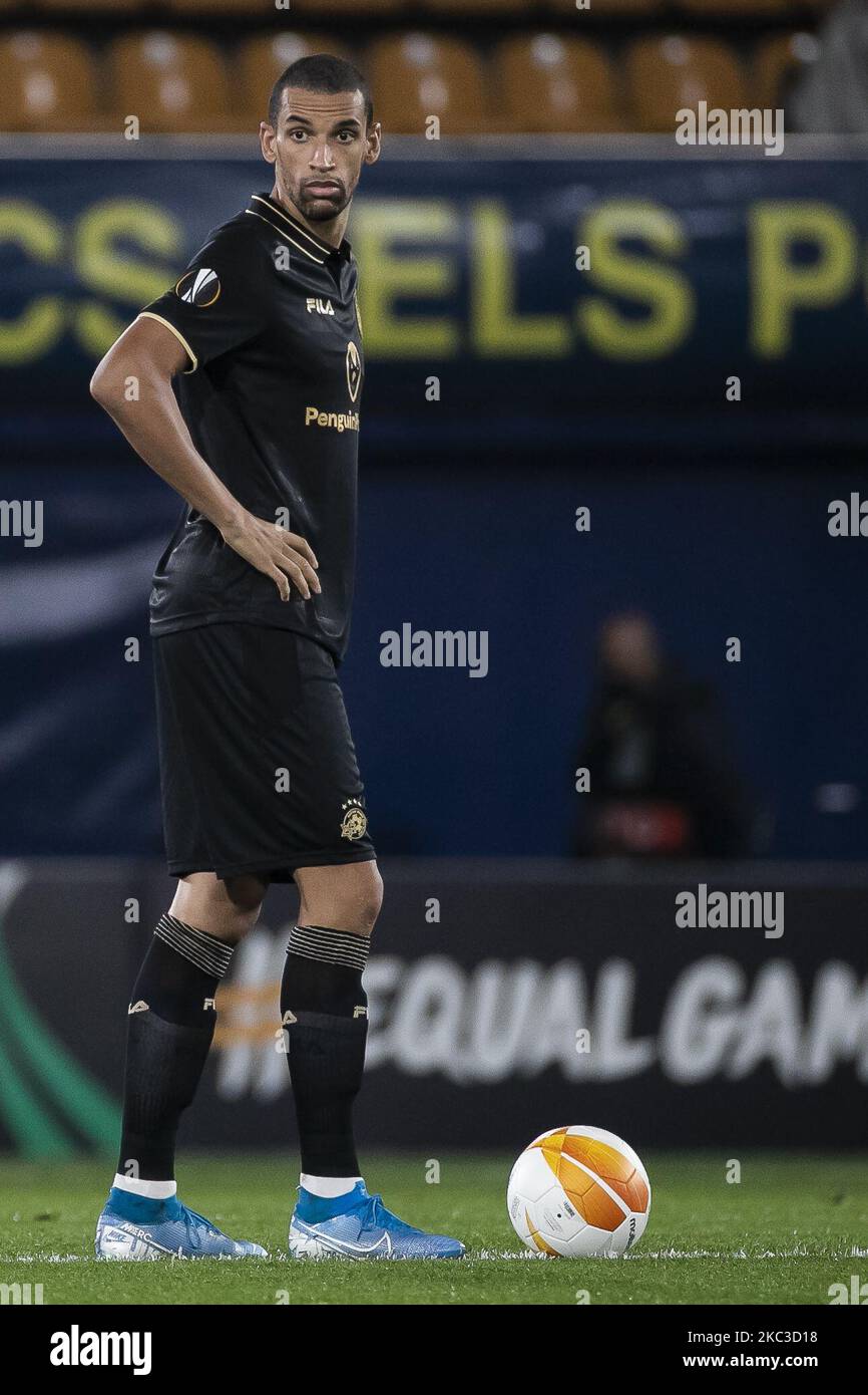 Nick Blackman durante la partita dell'Europa League tra Villarreal CF e Maccabi Tel-Aviv allo stadio la Ceramica il 5 novembre 2020. (Foto di Jose Miguel Fernandez/NurPhoto) Foto Stock