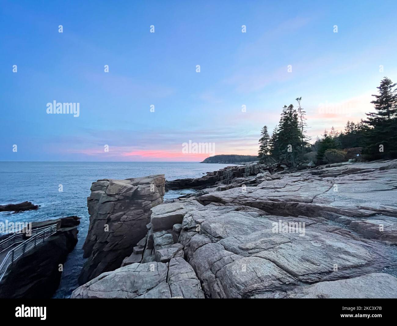 Thunder Hole, Parco Nazionale Acadia, Maine (Foto di Karla Ann Cote/NurPhoto) Foto Stock