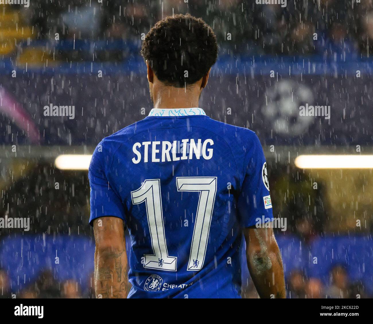 02 Nov 2022 - Chelsea contro Dinamo Zagreb - UEFA Champions League - Gruppo e - Stamford Bridge Raheem Sterling durante la partita a Stamford Bridge, Londra. Foto : Mark Pain / Alamy Foto Stock