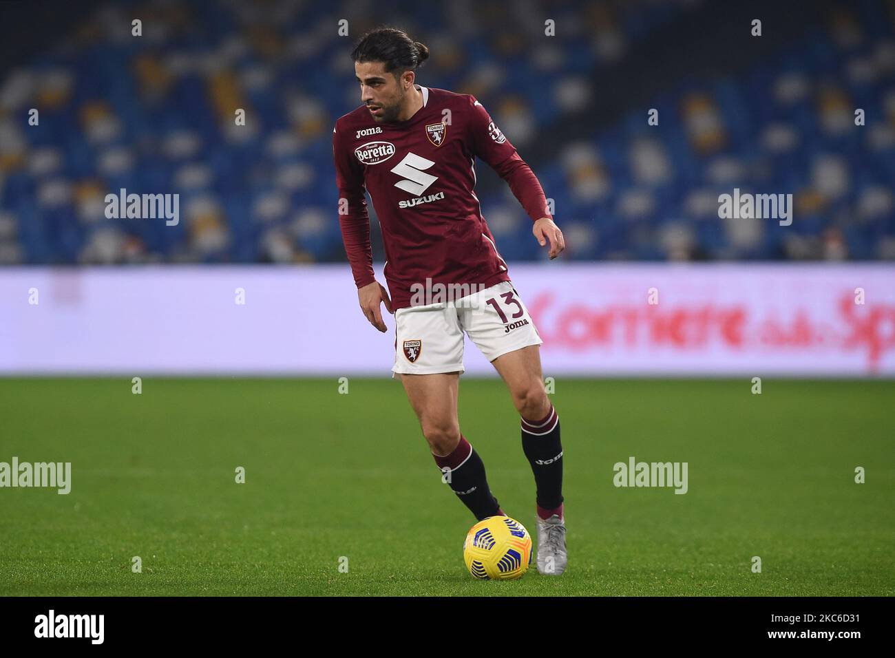 Ricardo Rodriguez del Torino FC durante la Serie A match tra SSC Napoli e Torino FC allo Stadio Diego Armando Maradona Napoli Italia il 23 dicembre 2020. (Foto di Franco Romano/NurPhoto) Foto Stock